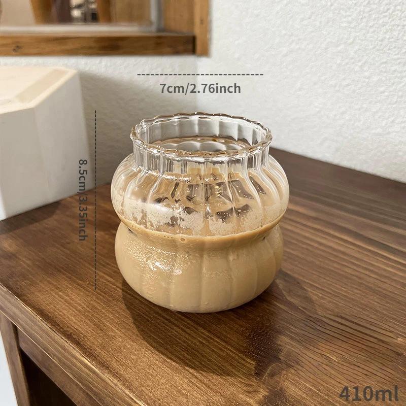 Lazzy House Стеклянные кружки для кофе, стакан для молока, термостойкое стекло, стакан для завтрака, стакан для воды, большой емкости