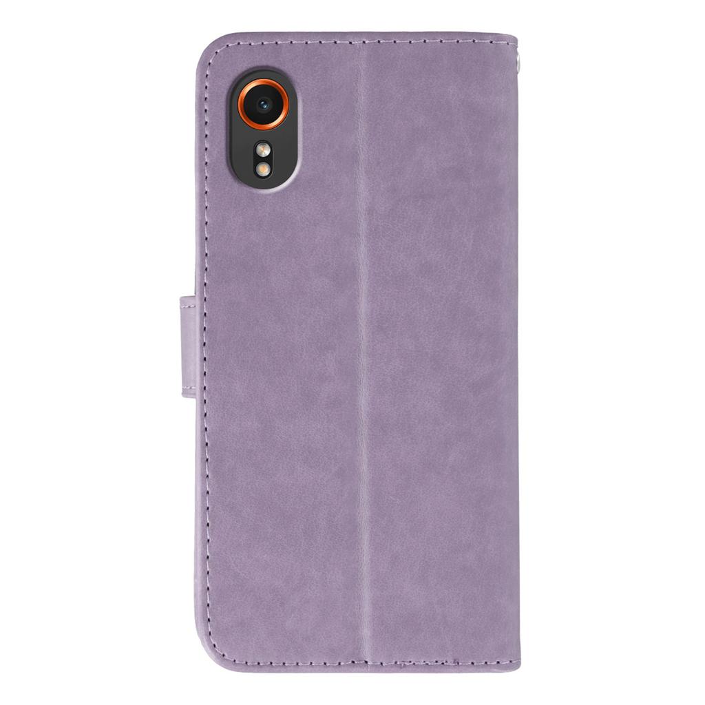 For Samsung Galaxy Xcover7 Cases PU Leather Flip Wallet Phone Cover with Strap