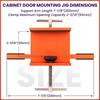 Cabinet Door Mounting Jig Floor Cabinets Frame Install Clamp Mini ABS Plastic Support Arm Multipurpose Cabinet Door Mounting Jig