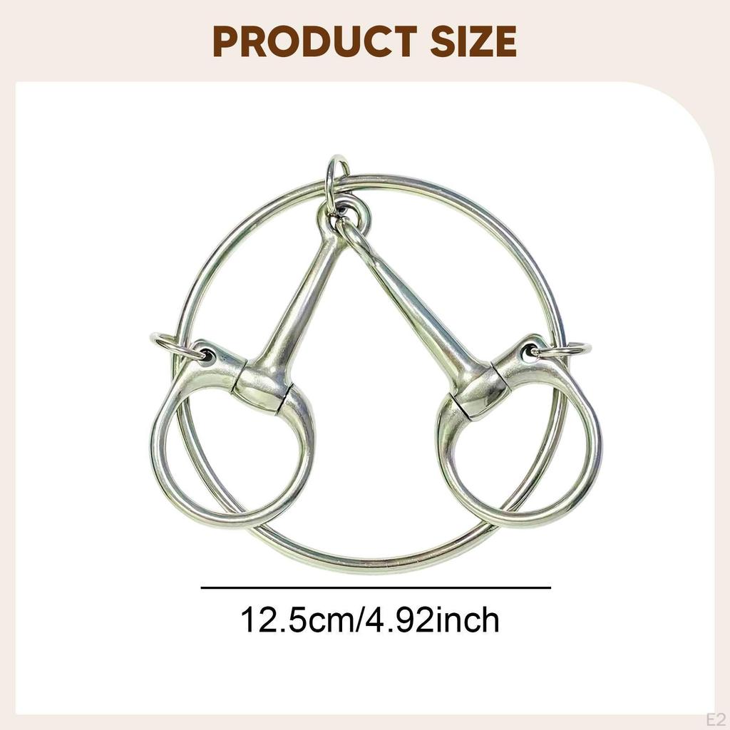 Snaffle Bit Loose Ring Easy Control Gear Equestrian Accessories Lightweight