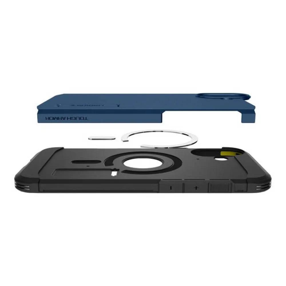 Spigen Tough Armor Phone Bumper MagSafe Compatible Navy Blue