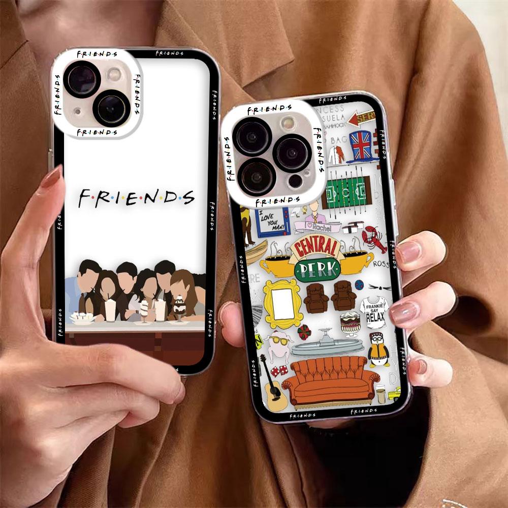 Comedy Friends TV Show Cover Clear Phone Case For iPhone Apple 17 17E AIR 16E 16 15 14 12 13 11 Pro 8 7 Plus Max TPU Case Shell