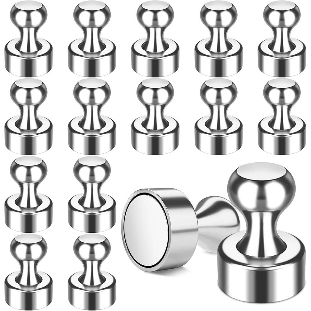 Metal Strong Magnetic Pushpins Neodymium Magnets Whiteboard Fridge Thumbtack Power Magnet Push Pins for Office School