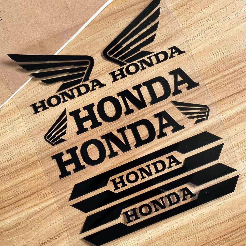 WRS2  Motorcycle Stickers for HONDA Car Logo Reflective Laser Stickers Racing Helmet Decals Tail Box Shock Absorber Decoration