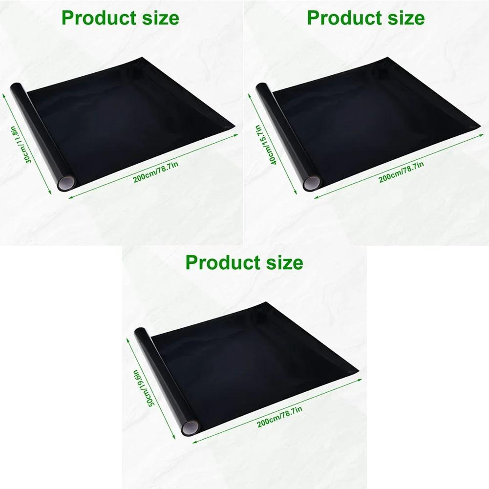 Толстая и легко рвущаяся черная наклейка для фона аквариума, декоративная наклейка для обоев аквариума