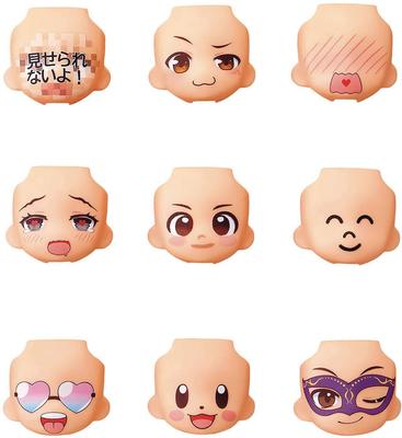 Nendoroid More Сменное лицо 04 Немасштабная окрашенная торговая фигурка из ABS и ПВХ, коробка из 9 штук