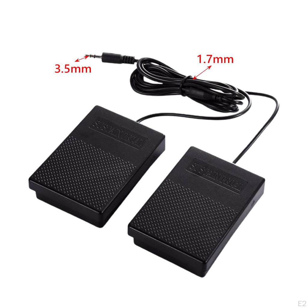 Педаль сустейна для фортепиано 3,5 мм разъем для электронных клавишных цифровых пианино барабан