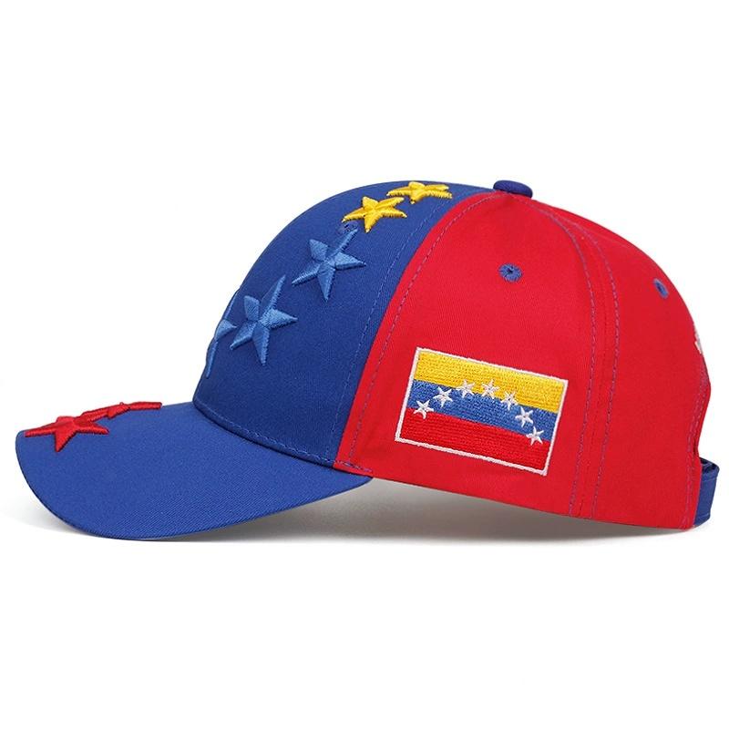 Fresh Latest Brand New Outdoor 5-Star Quality High Cap Baseball Stitching Embroidered Flag Venezuela Hats Women Men Caps