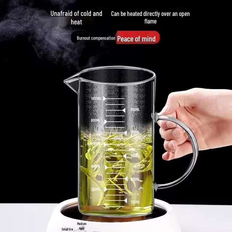 Shangqi High Borosilicate Glass Measuring Milk Cup