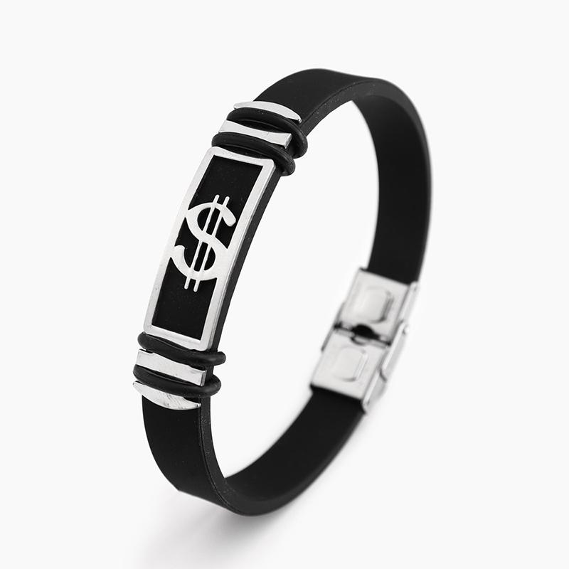 Готический титановый стальной браслет-манжета с застежкой для мужчин и женщин, крутые украшения для рук, простой черный браслет, праздничный подарок, аксессуары для браслета