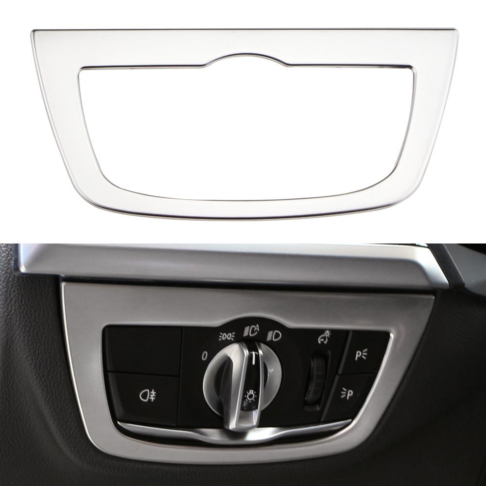 Car Headlight Head Light Switch Knob Button Panel Cover for BMW X3 G01 X4 G02 2018 - 2025 Trim Sticker  Interior Accessories
