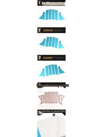 Borgward BX5 Window Trim: Anti-scratch Glass Body Strip & Exterior Modification Accessory