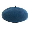 Nakota Pokopoko Летний Однотонный Свободный Морской Синий Берет, Берет, Женский, Весна/Лето, Прохладный, Цвет, Повседневный, Натуральный, Простой, Размер,