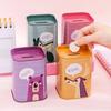 Animal Pattern Box Money Decorative Rectangle Iron Bank Saving Home