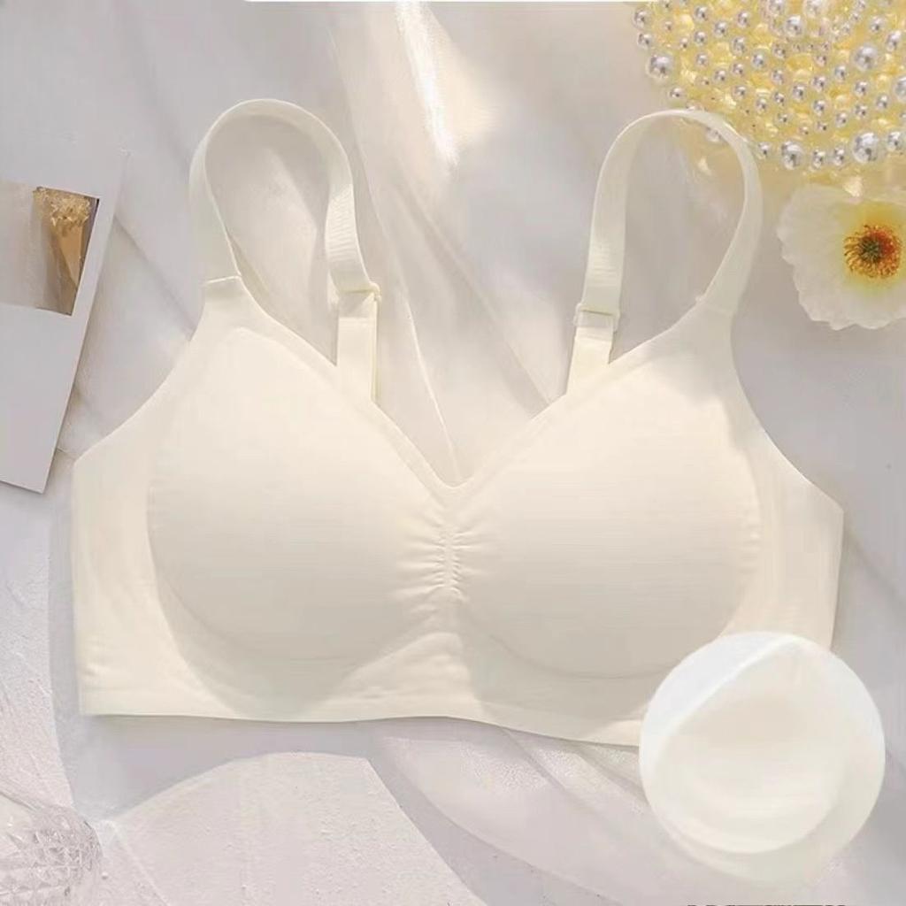 Женский однотонный бесшовный бюстгальтер пуш-ап, тип с внешней расширяемостью, против отвисания, с контролем боковых косточек, беспроводное нижнее белье