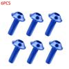6pcs Hexagon Bolts Screws M6x20mm License Plate Fairing Bolts for Motorcycle Scooter