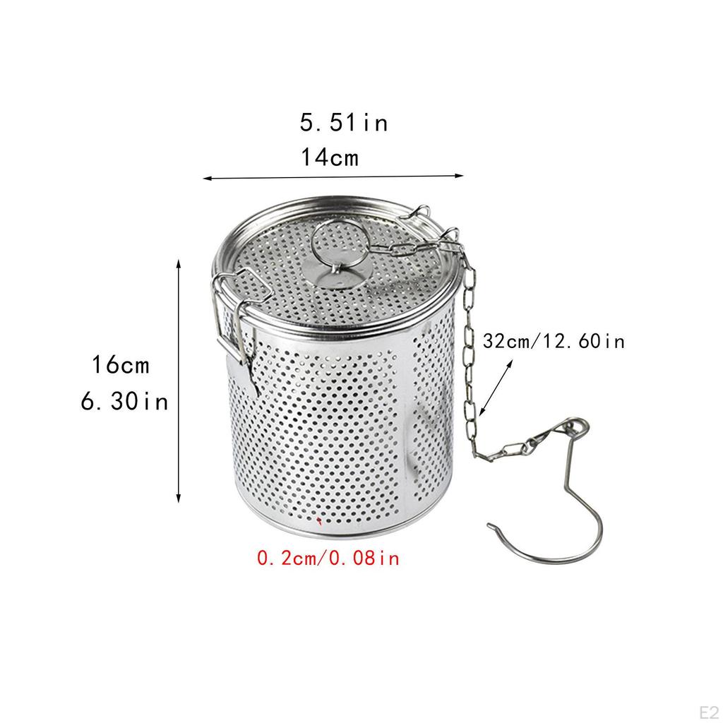 Фильтр для приправ, заварник для чая, легко моющийся, корзина для разделения приправ для супа, нержавеющая сталь