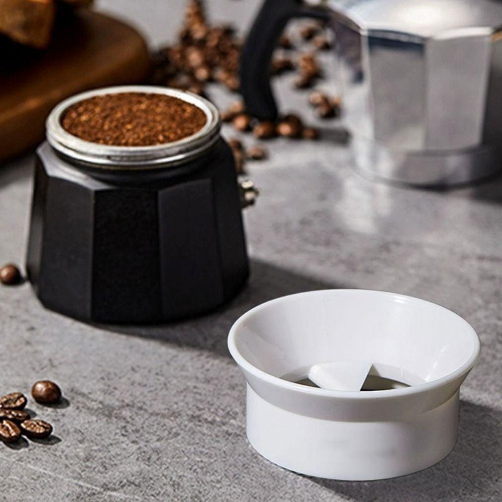 Anti-spill Powder Rotary Powder Dosing Ring Universal Coffee Pot Powder Ring Moka Pot Tamper  Cafe