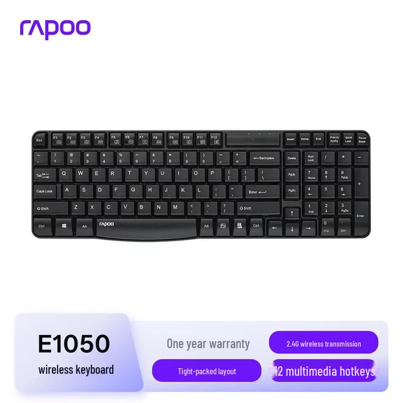 Компактная беспроводная клавиатура Rapoo E1050