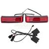 2xMotorcycle LED SaddleBag Turn Lamp Light Run Brake Light For Harley Touring Street Glide Road King FLHR Limited CVO 1997-2013