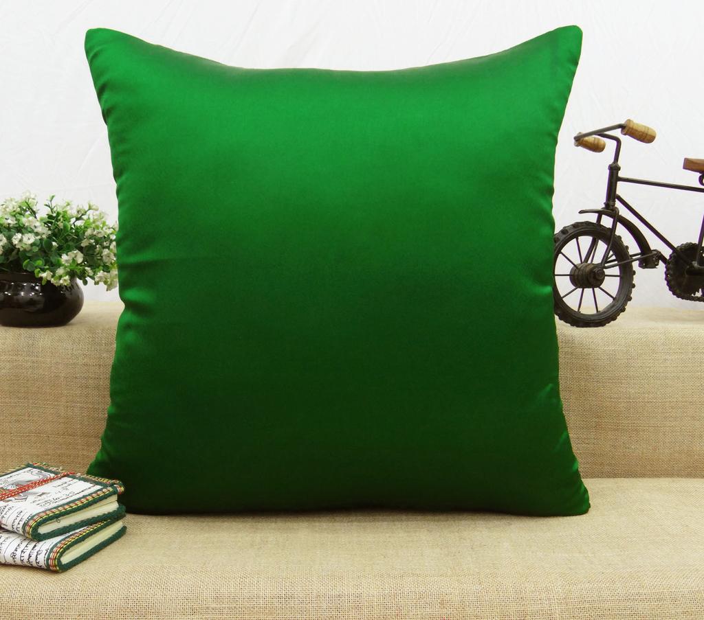 Декоративная подушка Throw Home Decor Твердая атласная шелковая наволочка - Выберите