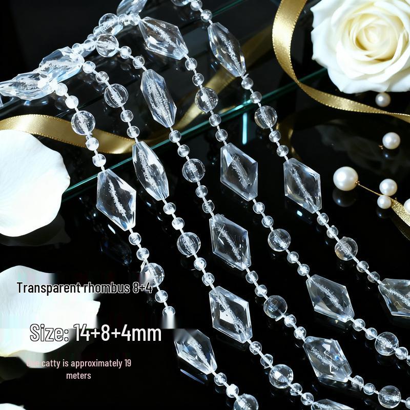 Акриловые бусины НЛО 10 мм для свадебной гирлянды, украшения прохода или люстры