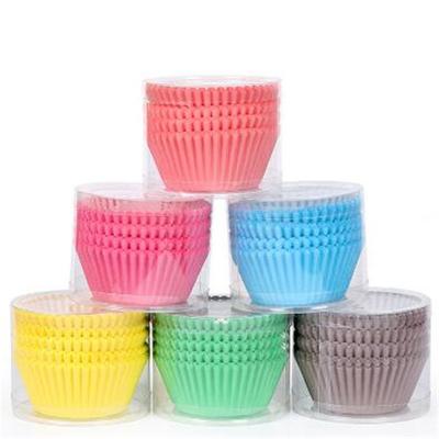 200 шт. Разноцветные Жиростойкие Бумажные Формочки для Выпечки Кексов, Одноразовые Основы для Тортов