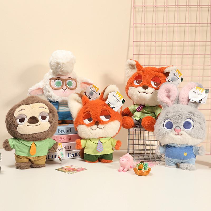 Adorable Zootopia Judy Nick Wilde Police Plush Toy Soft And Cuddly Doll