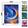 Алмазная картина для взрослых, наборы, Пейзаж, Луна, сделай сам, вышивка крестиком, Алмазная мозаика, подарок, украшение стены 30x40 см/12x16 дюймов