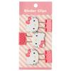 Hello Kitty Face Shape Clip 3p, a Popular Character In Korea