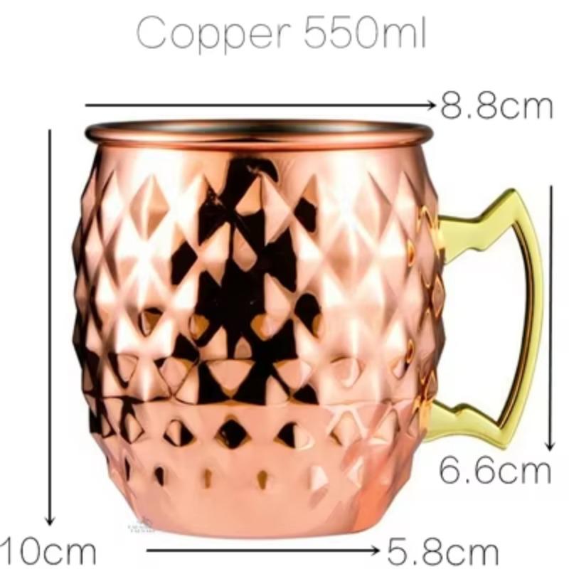 Московский мул медные кружки металлическая кружка чашка из нержавеющей стали пивная винная кофейная кружка стеклянный барный инструмент