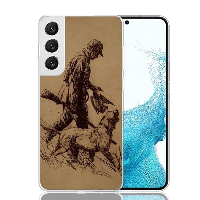 Чехол для телефона Охотничья собака Охота Для Samsung Galaxy S26 Ultra S23 S24 S25 Edge S20 FE S21 S22 Plus Мягкий чехол с принтом Fundas Ga