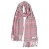 Палантин из смесовой шерсти кашемира Merfirge x 90% шерсть, 10% (унисекс) (60см 200см) (cw2466) (Розовая клетка)