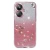 KADEM For Realme C55/Narzo N55 4G Glitter Gradient TPU Phone Case Rhinestone Flower Back Cover