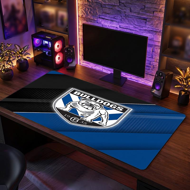 Canterbury-Bankstown Bulldogs Pattern Mousepad Anti?Slip Rubber Desk Pad For Gaming Working Desktop Decoration
