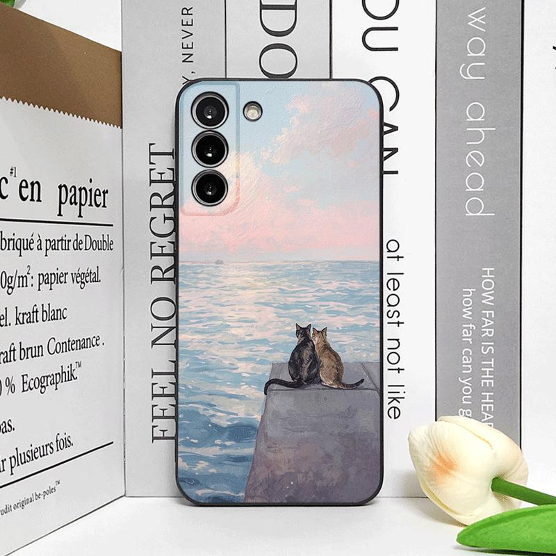Забавный Милый Кот Мультяшный Рисунок Чехол для Телефона для Honor Huawei 200 100 400 PRO 90 80 Lite Magic 8 7 6 5 Pro 5G Ударопрочный Мягкий Чехол