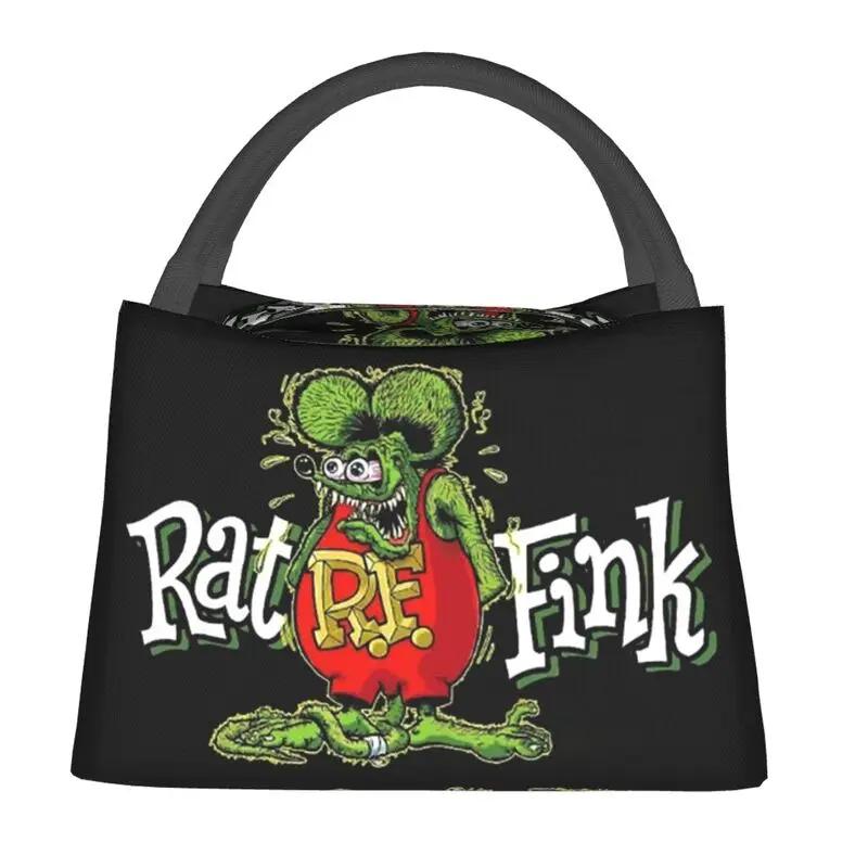Rat Fink Анимация Аниме Мультфильм Изолированные Ланч-Бумы для Женщин Герметичный Термо-Охладитель Ланч-Бокс Офис Пикник Путешествия