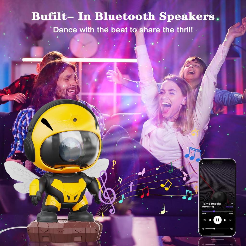 Проектор Галактики Звездный Проектор Галактический Ночник Звездная Туманность Потолочный Ночник с Таймером и Пультом Дистанционного Управления Декор для Детской Комнаты