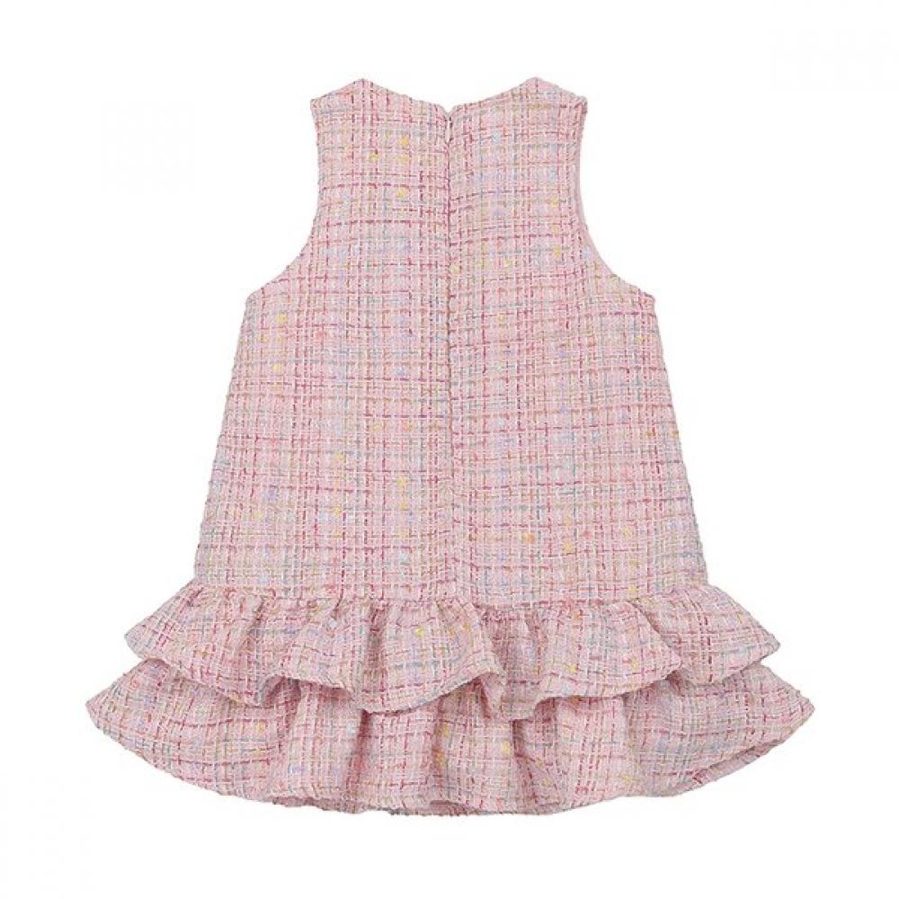 French Cat Pink Tweed Bag Dress Q64ddo252p1