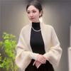 Slim Fit Waffle Stylish Long Sleeve Cardigan Warm Knitted Shawl for Autumn Winter Fashion Trendy and Versatile Shawl Outerwear