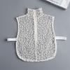 Cute Petal Fake Collar Lace Detachable Lapel False Blouse Black False Collar Sweater