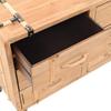 Solid Wood Drawer Chest Pine 91 x 35 x 73 cm