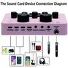 V8S Live Sound Card, Voice Changer Device for PS4/Xbox/Phone/iPad/Computer, Sound Card with More Sound Effect