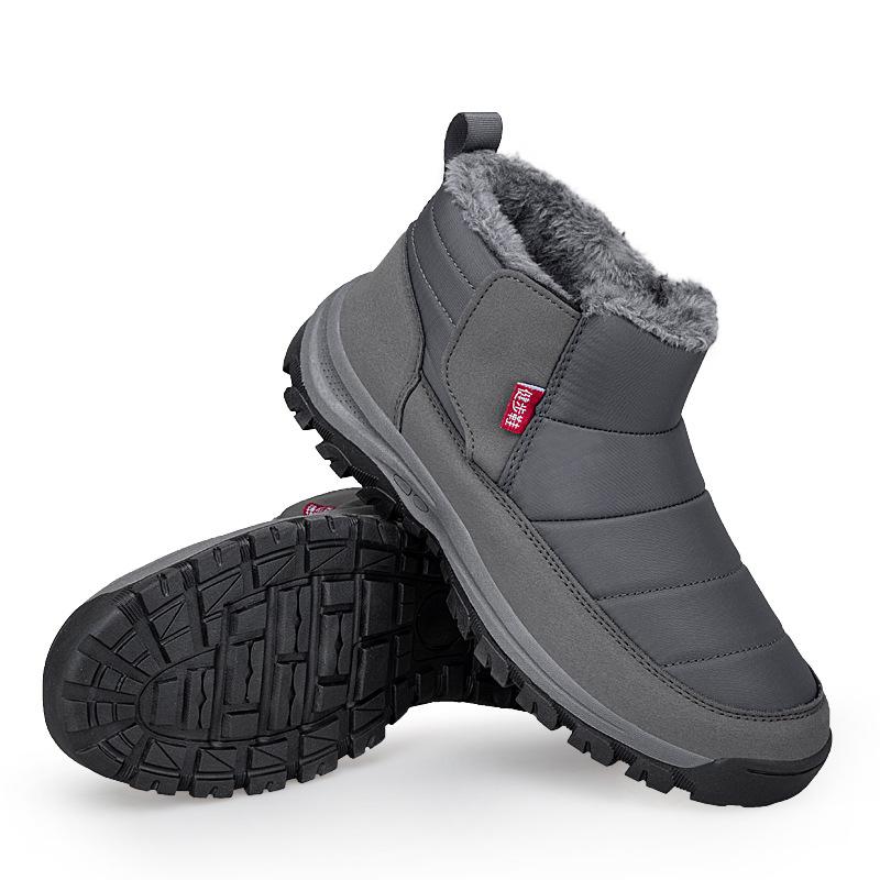 Обувь из хлопка для пожилых женщин, зимние теплые кроссовки из кашемира для пожилых матерей, нескользящие водонепроницаемые зимние ботинки