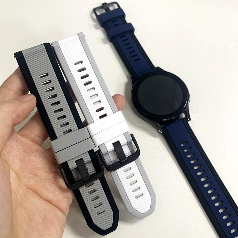 Silicone Strap For Realme Watch S 2 3 Pro 22mm Soft Smartwatch Bracelet Correa For Realme Watch S2 Two-Tone Wome Men Watch Bands
