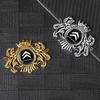 VYTR5 1PCS Car Style Body Trunk Decoration Sticker 3D Metal Lion Crown Emblem Sticker For Citroen C1 C2 C3 C4L VTS C-ELYSEE C3-XR DS