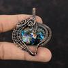 Copper Multi Turquoise Pendant Copper Wire Wrapped Gemstone Pendant Beautiful Copper Jewelry Handmade Pendant Gift For Mom Wire Wrap Jewelry