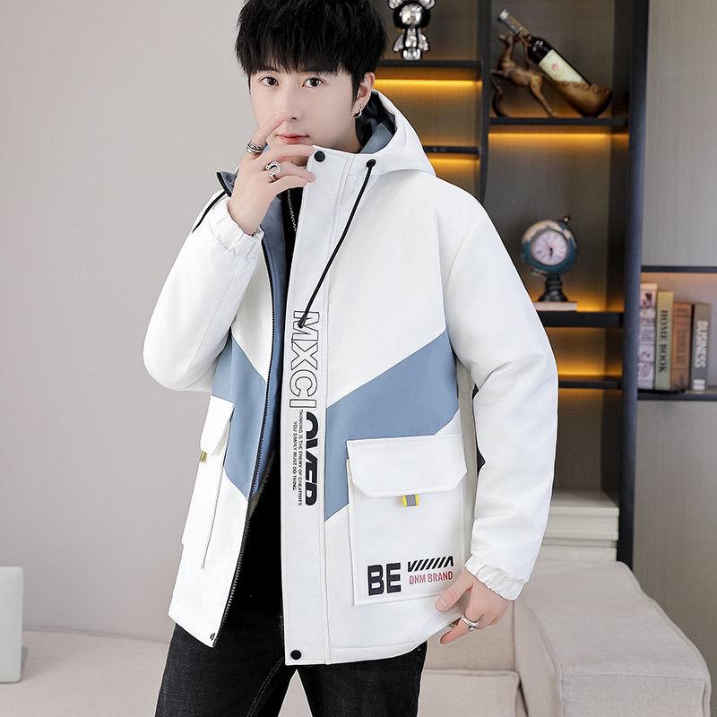 Мужские куртки Молодежные куртки Весна и осень Повседневная Красивая студенческая одежда с капюшоном Мужские комбинезоны Пальто
