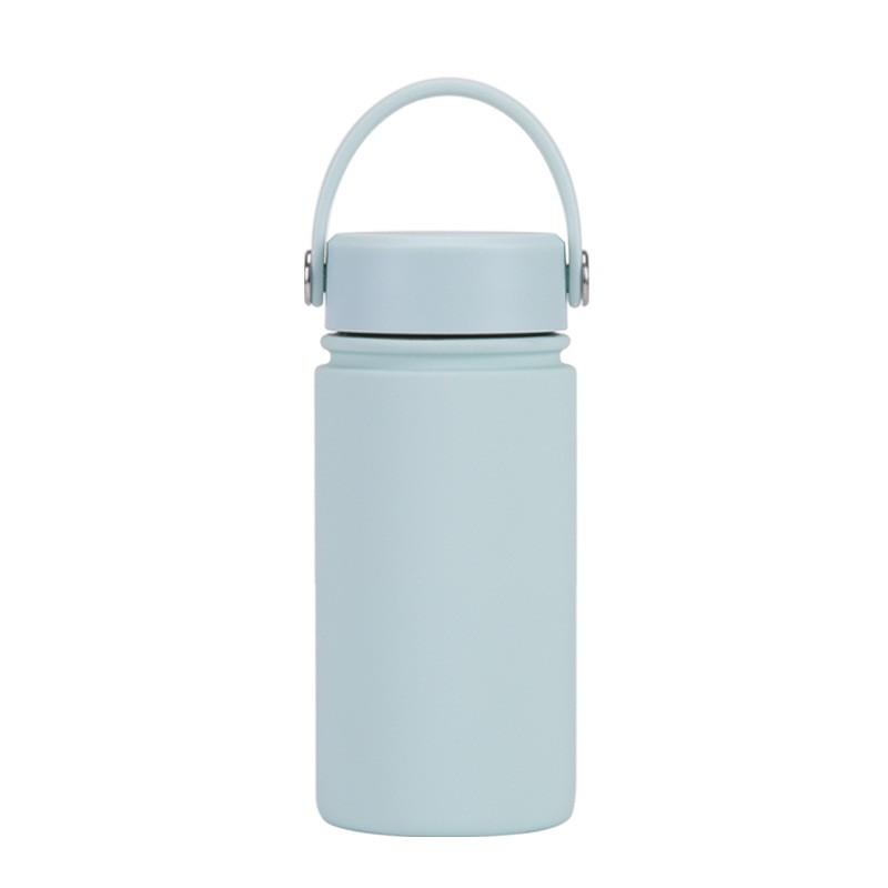350ml Stainless Steel Vacuum Insulated Sports Water Bottle With Carry Loop 316 Inner Liner Leakproof Flip Cap