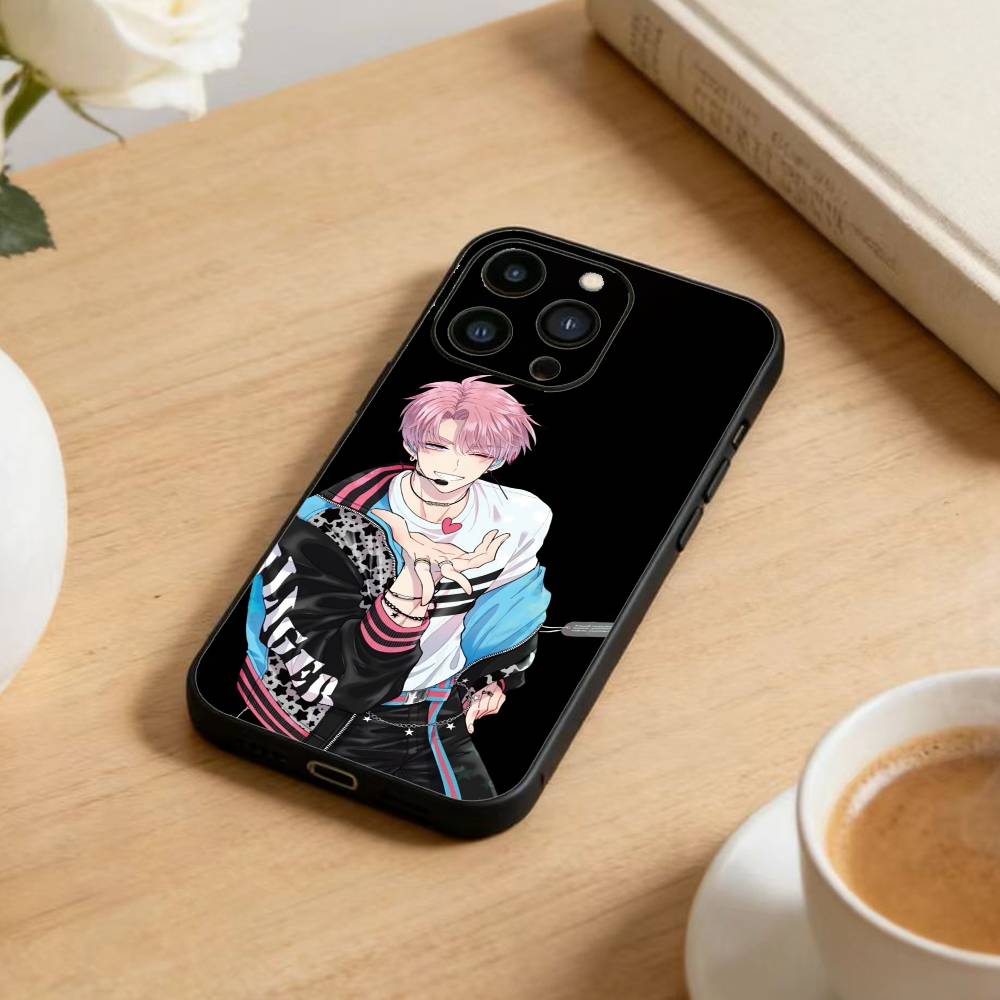Чехол для телефона N-Tamon B-Side для iPhone 17 16 15 14 13 12 Max Plus Силиконовый Черный Чехол